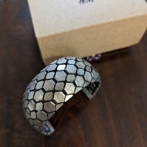Isabel Marant pour H&M Metallic Hexagon Cuff Bracelet - Silver